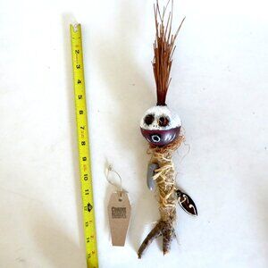 NEW OOAK  17” HANDCRAFTED VOODOO DOLL PRIMITIVE WITCH HALLOWEEN PROP ODDITY
